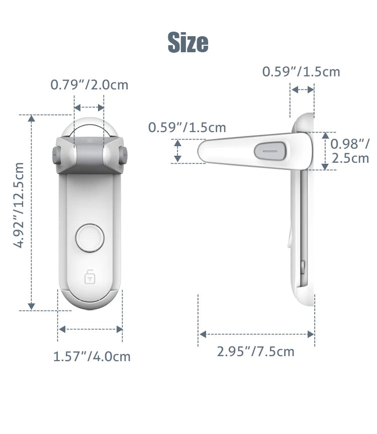 1PC Door Lever Lock, Baby Proofing Door Handle Lock, Childproof Door Knob Lock, Easy to Install