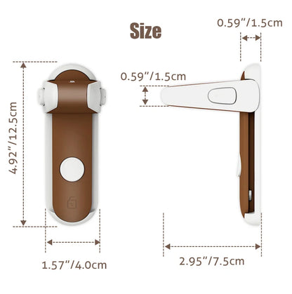 1PC Door Lever Lock, Baby Proofing Door Handle Lock, Childproof Door Knob Lock, Easy to Install