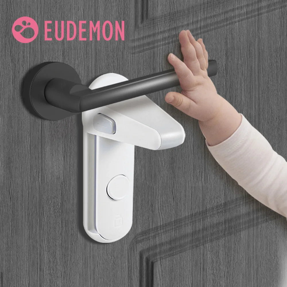 1PC Door Lever Lock, Baby Proofing Door Handle Lock, Childproof Door Knob Lock, Easy to Install