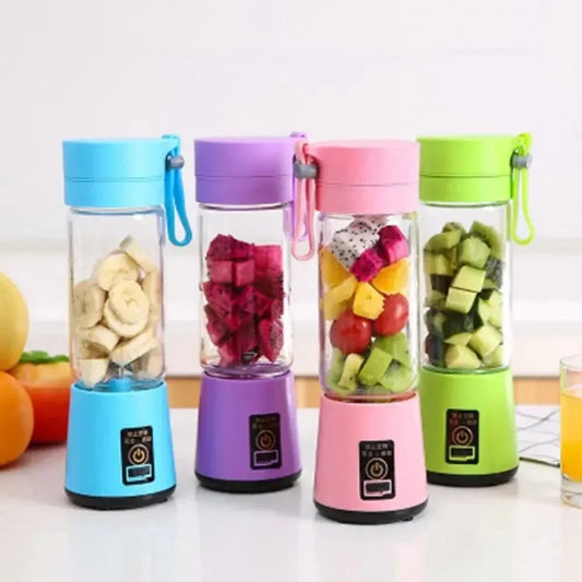 380ml Portable Electric Fruit Juicer, Home USB Rechargeable Smoothie Maker, Blenders Machine Sports Bottle Juicing Cup